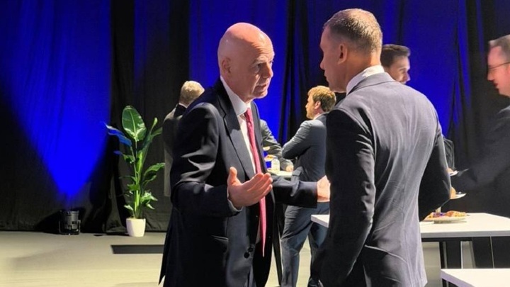 Джанни Инфантино и Андрей Шевченко